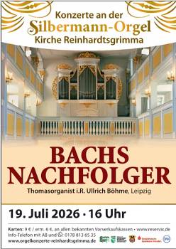 Orgelkonzert an der Silbermann Orgel in der Kirche Reinhardtsgrimma